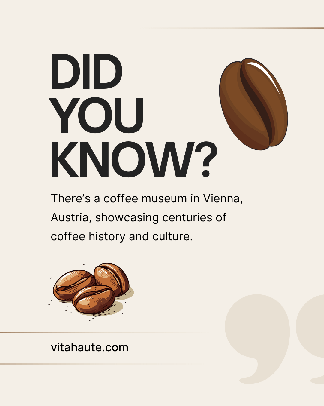 An interesting did you know fact about coffee