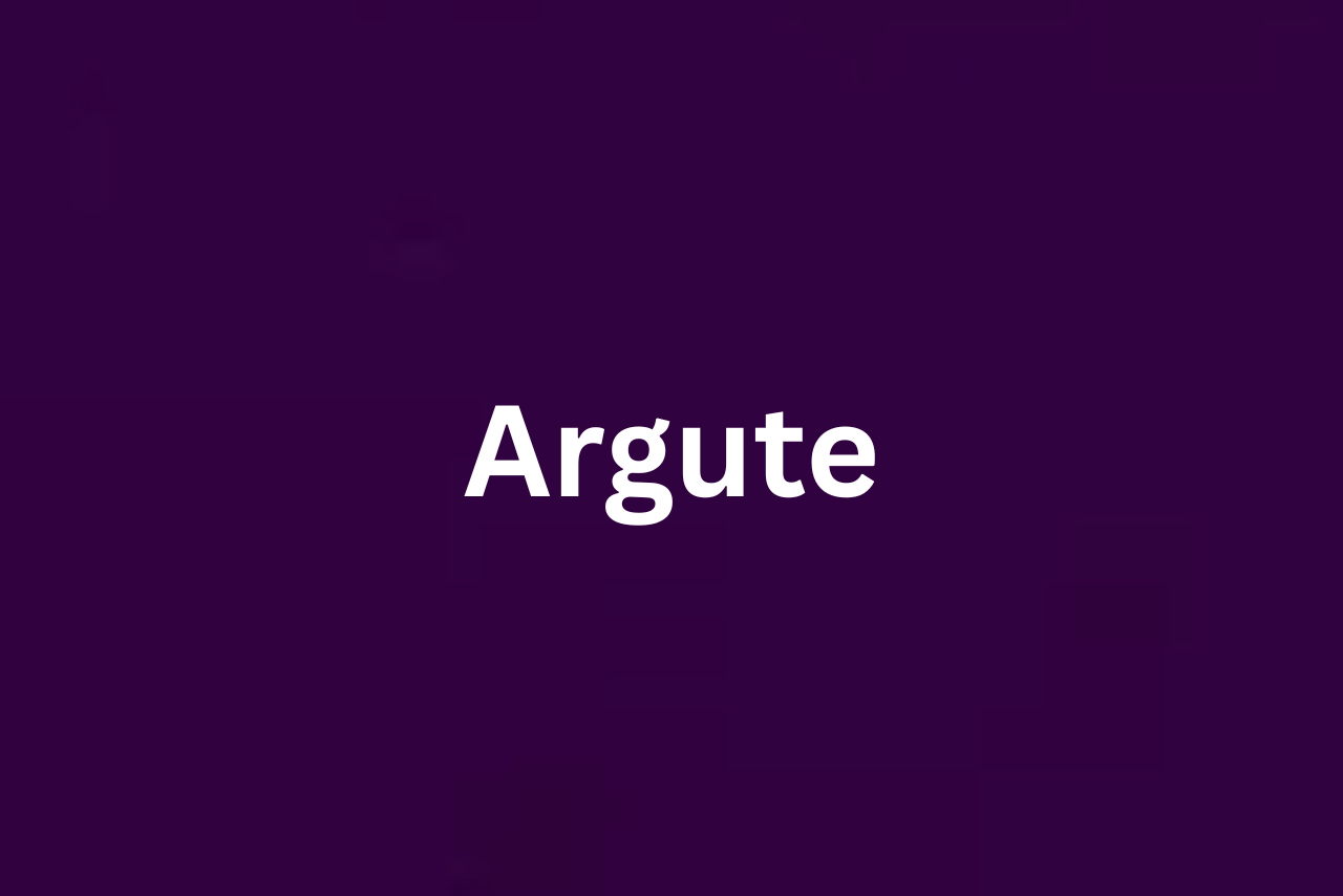 The word argute and its meaning