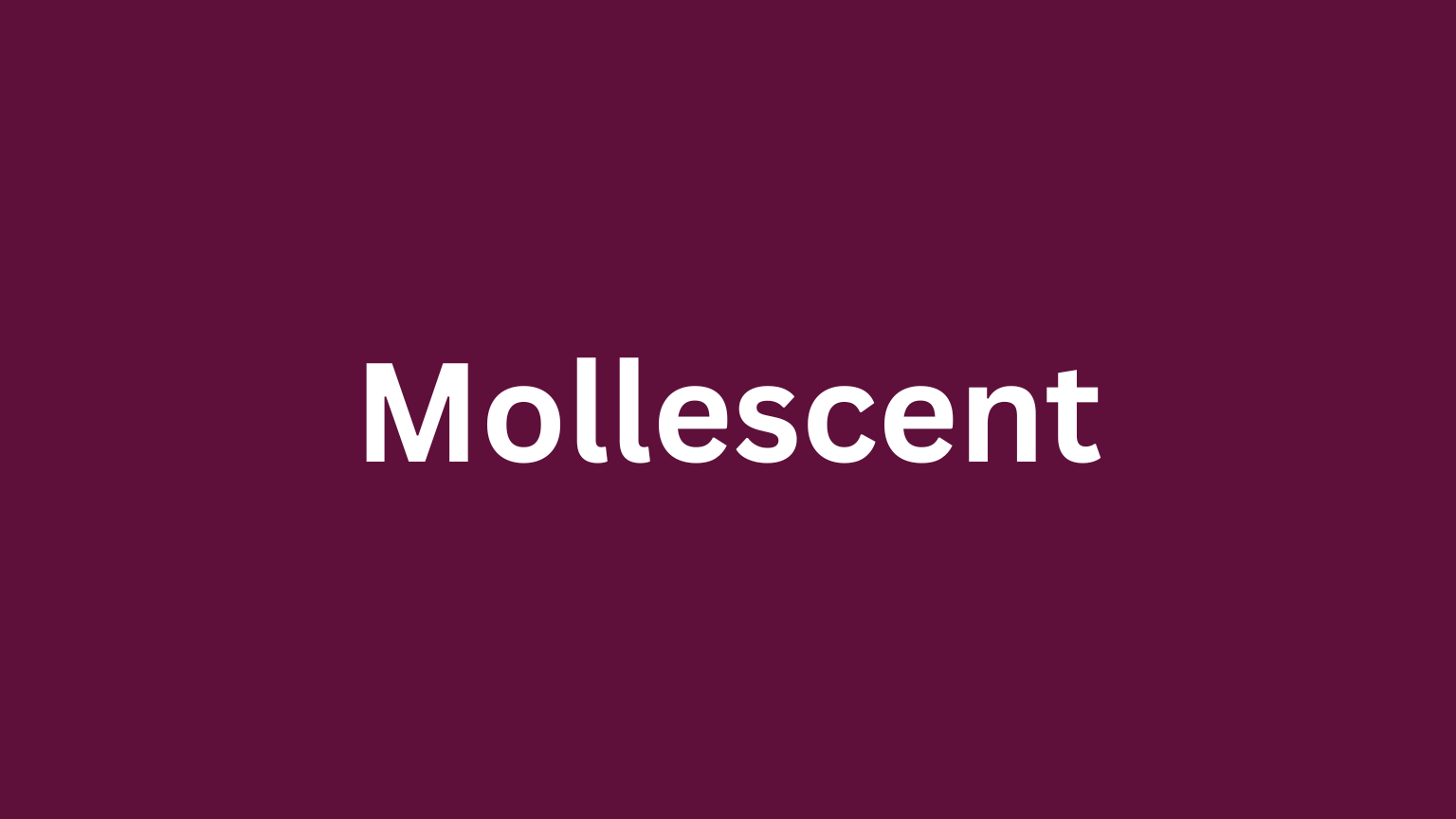 The word mollescent and its meaning