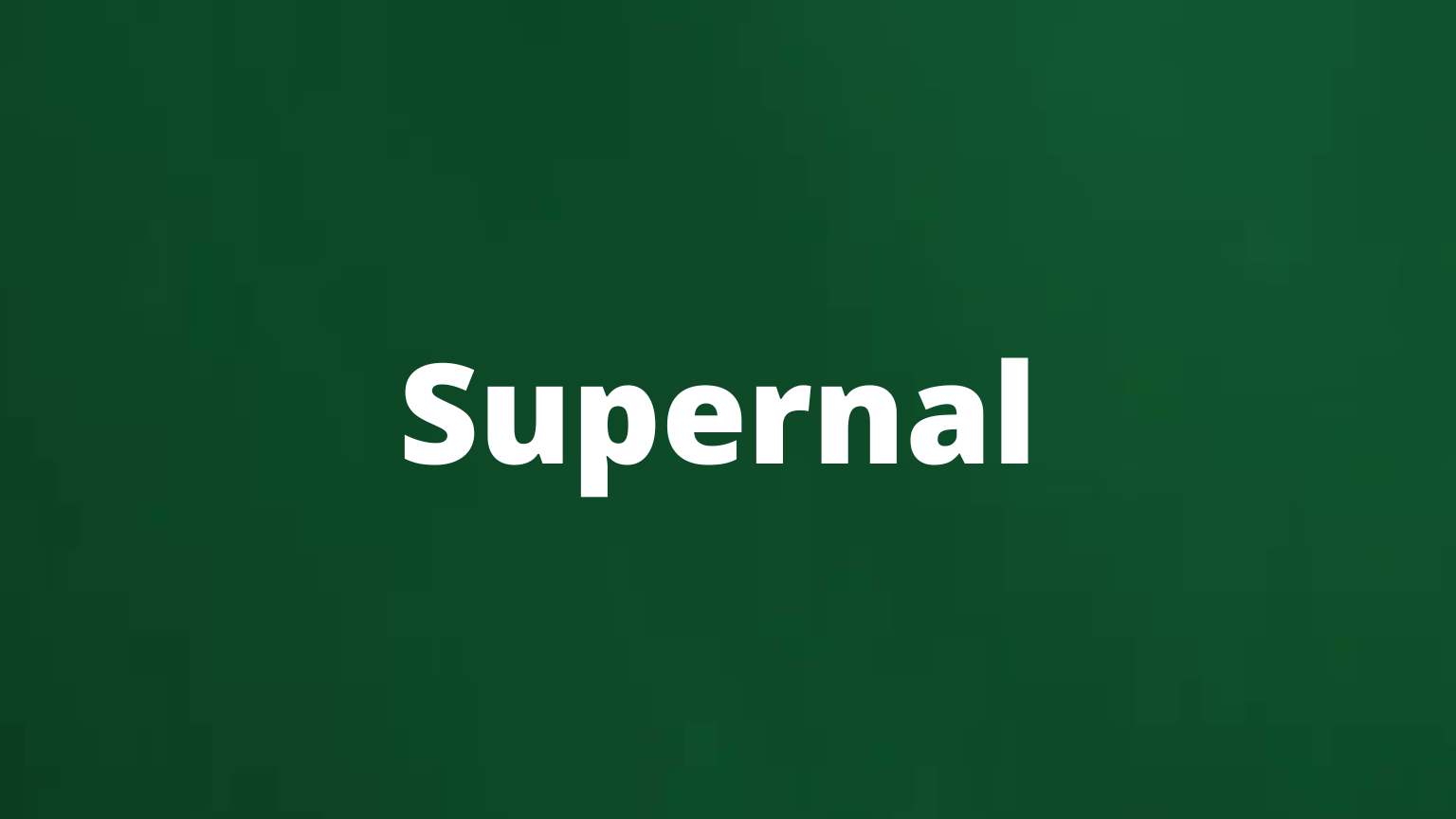 Word supernal and its meaning
