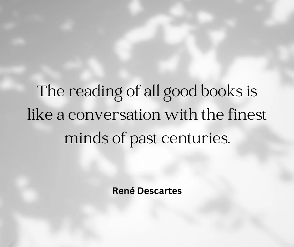 René Descartes quote about books