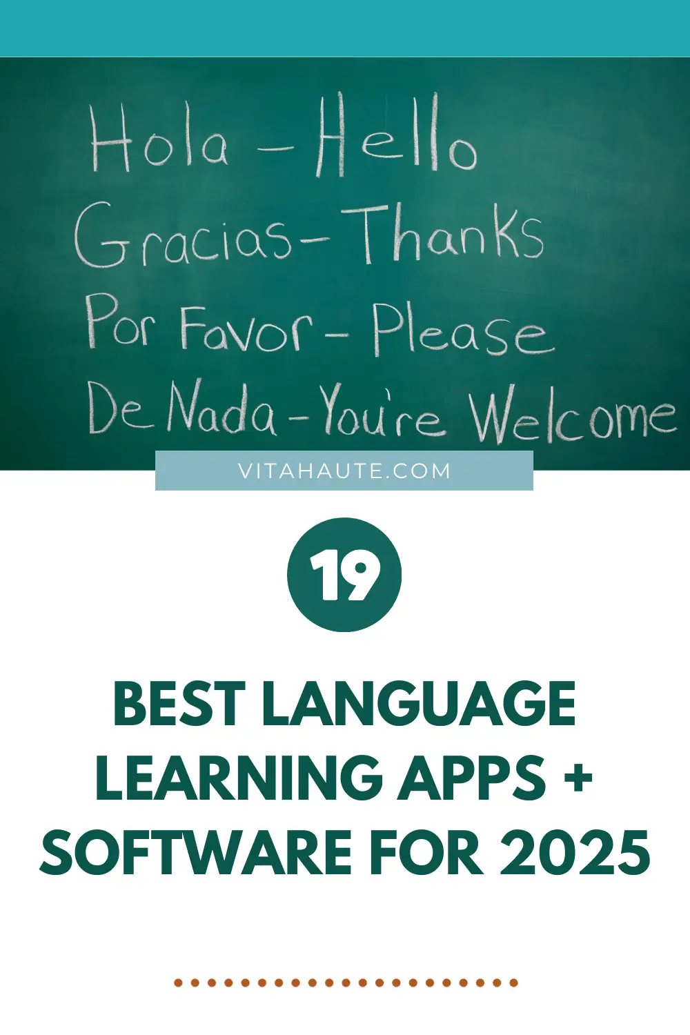 Infographic of popular language learning apps and software for learning foreign languages online