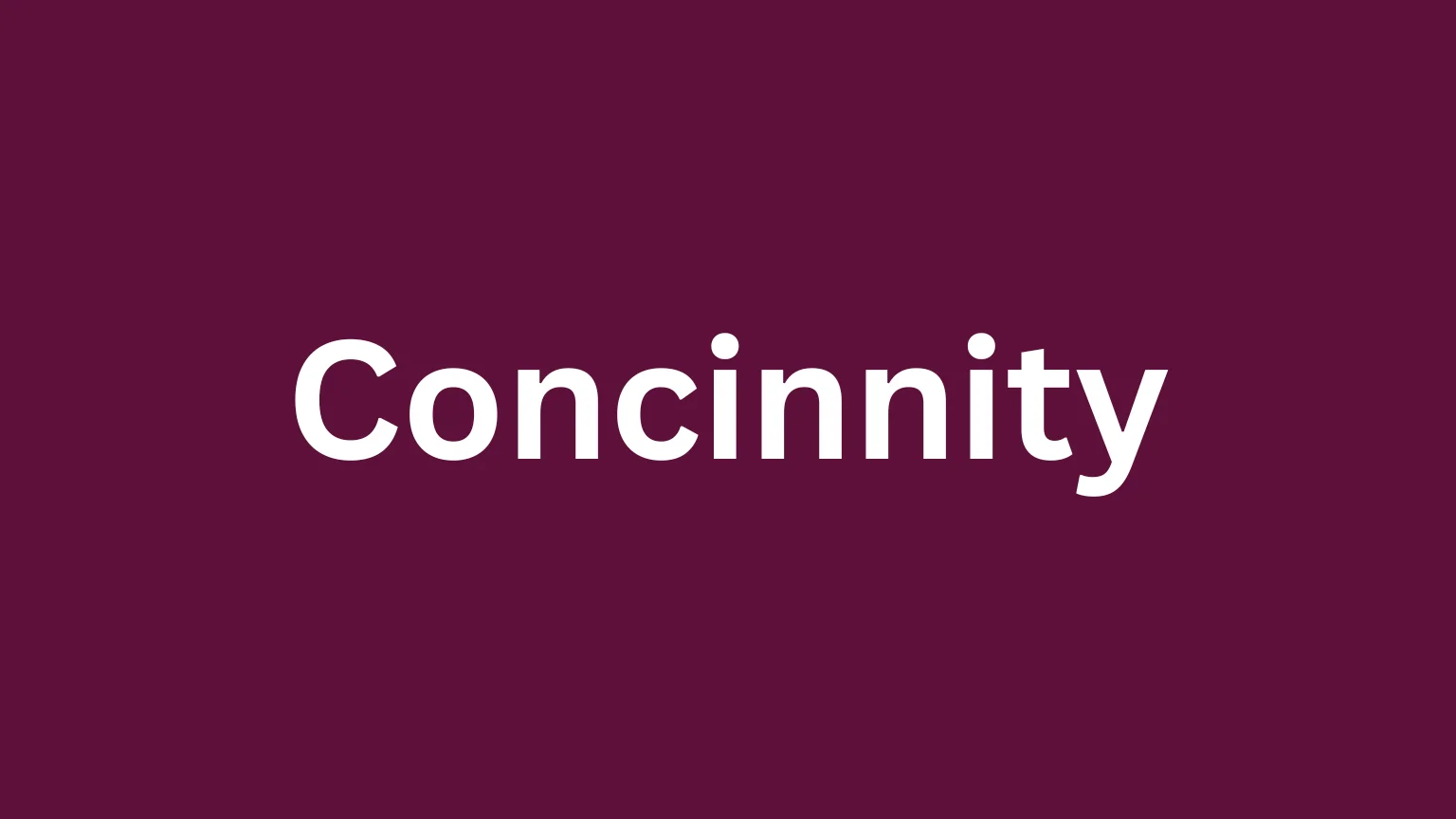 Rare English word concinnity