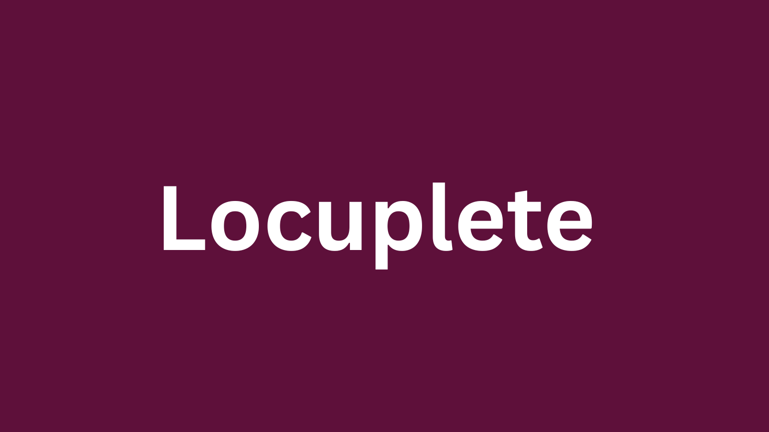 Rare English word locuplete