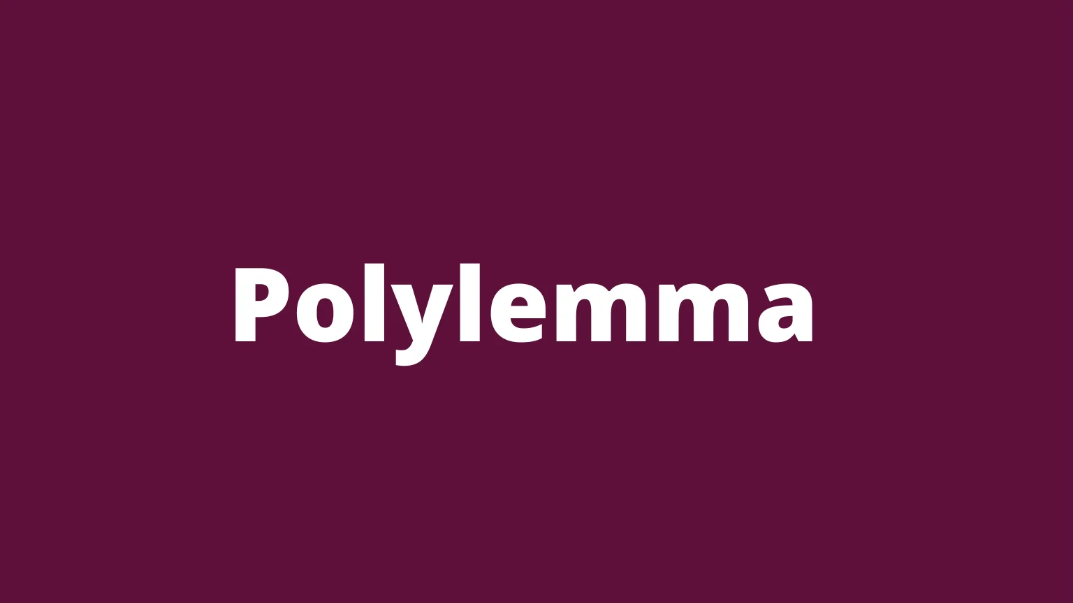 Rare English word polylemma
