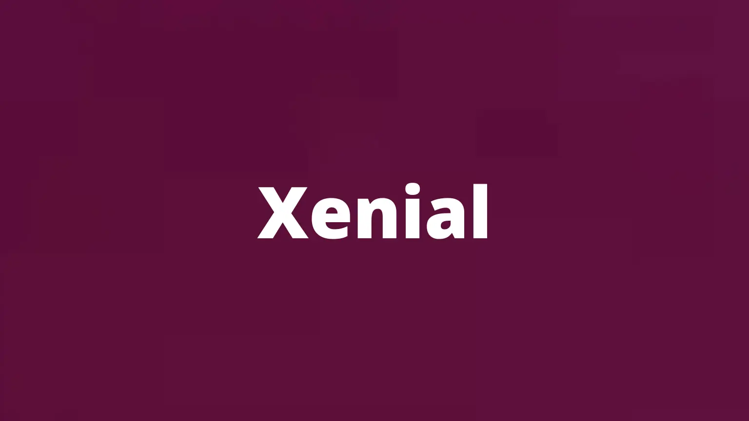 Rare English word xenial