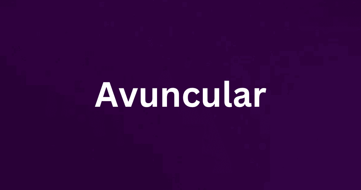 Avuncular rare English word