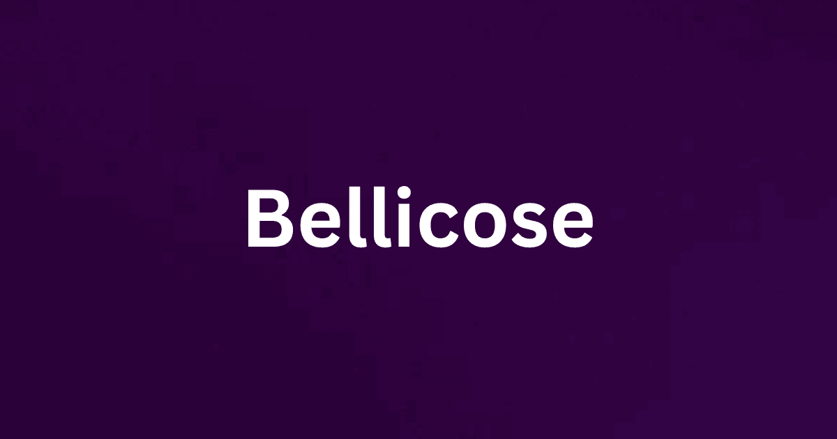 Bellicose rare English word