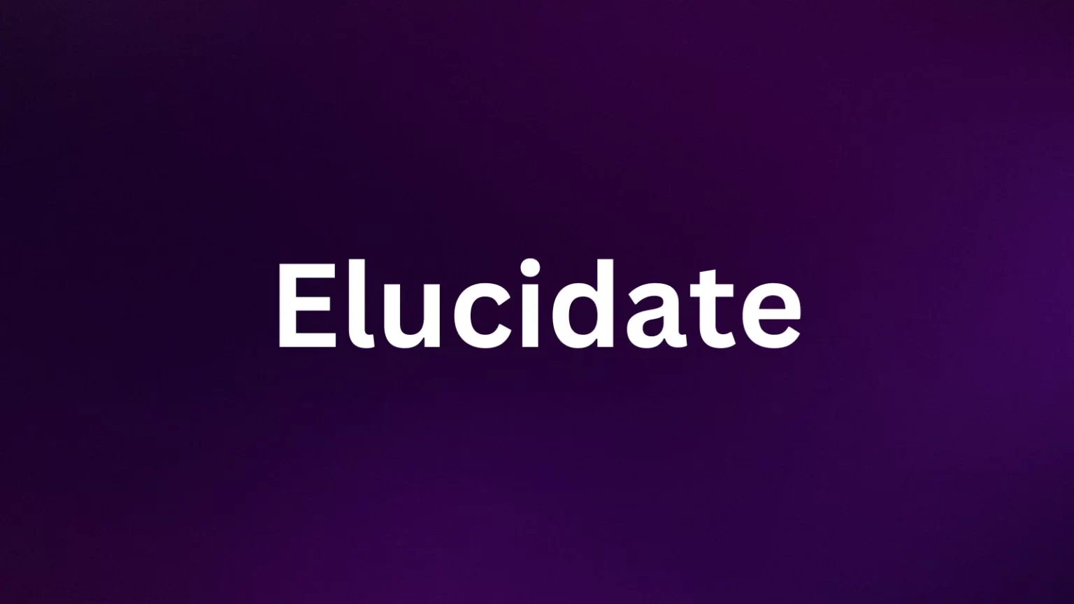 Elucidate rare English word