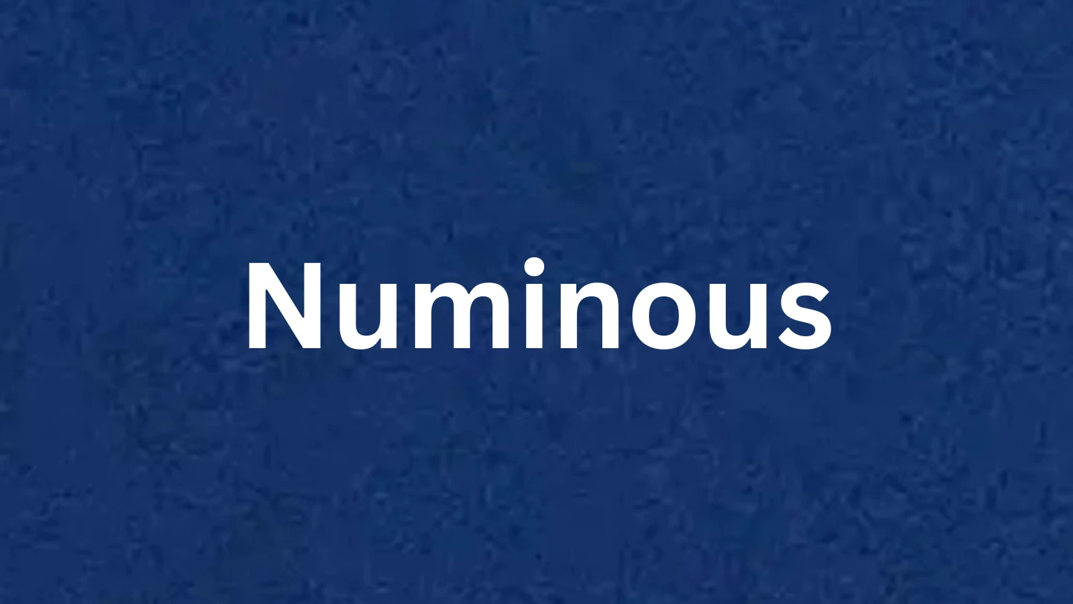 Numinous rare English word