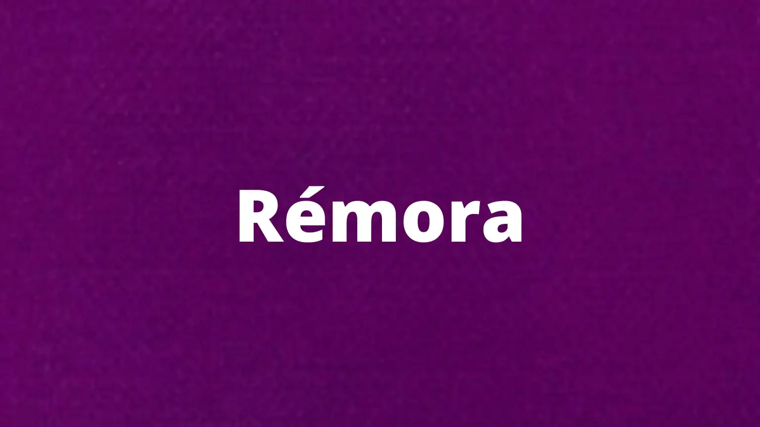 Palavra em português: rémora