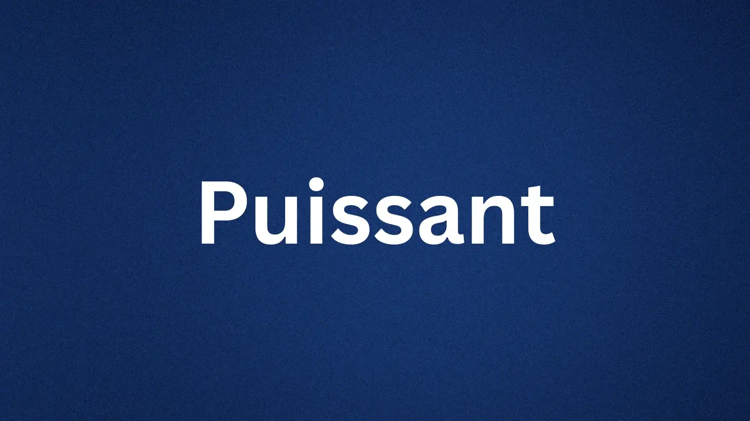 Puissant rare English word