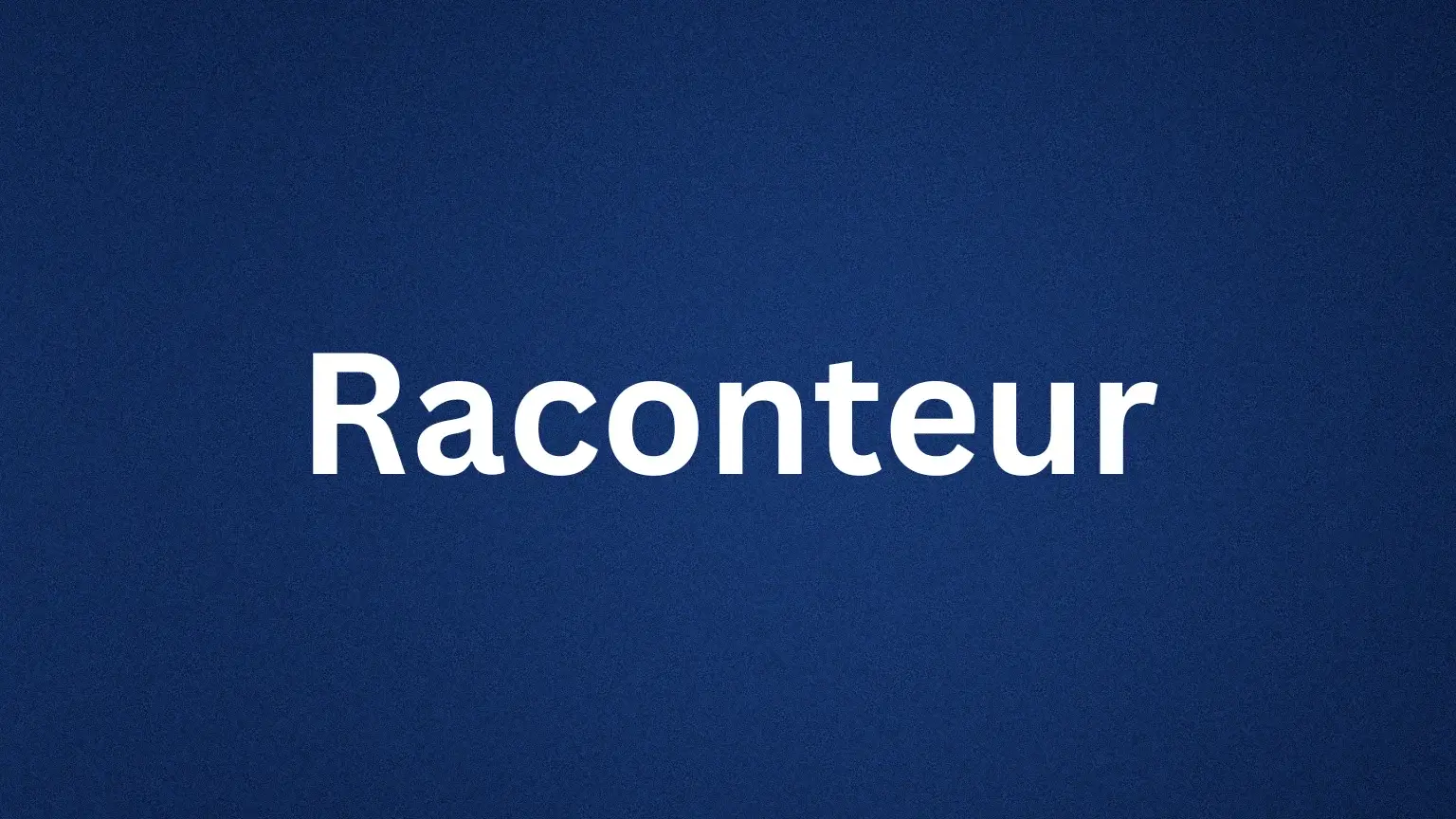 Raconteur rare English word