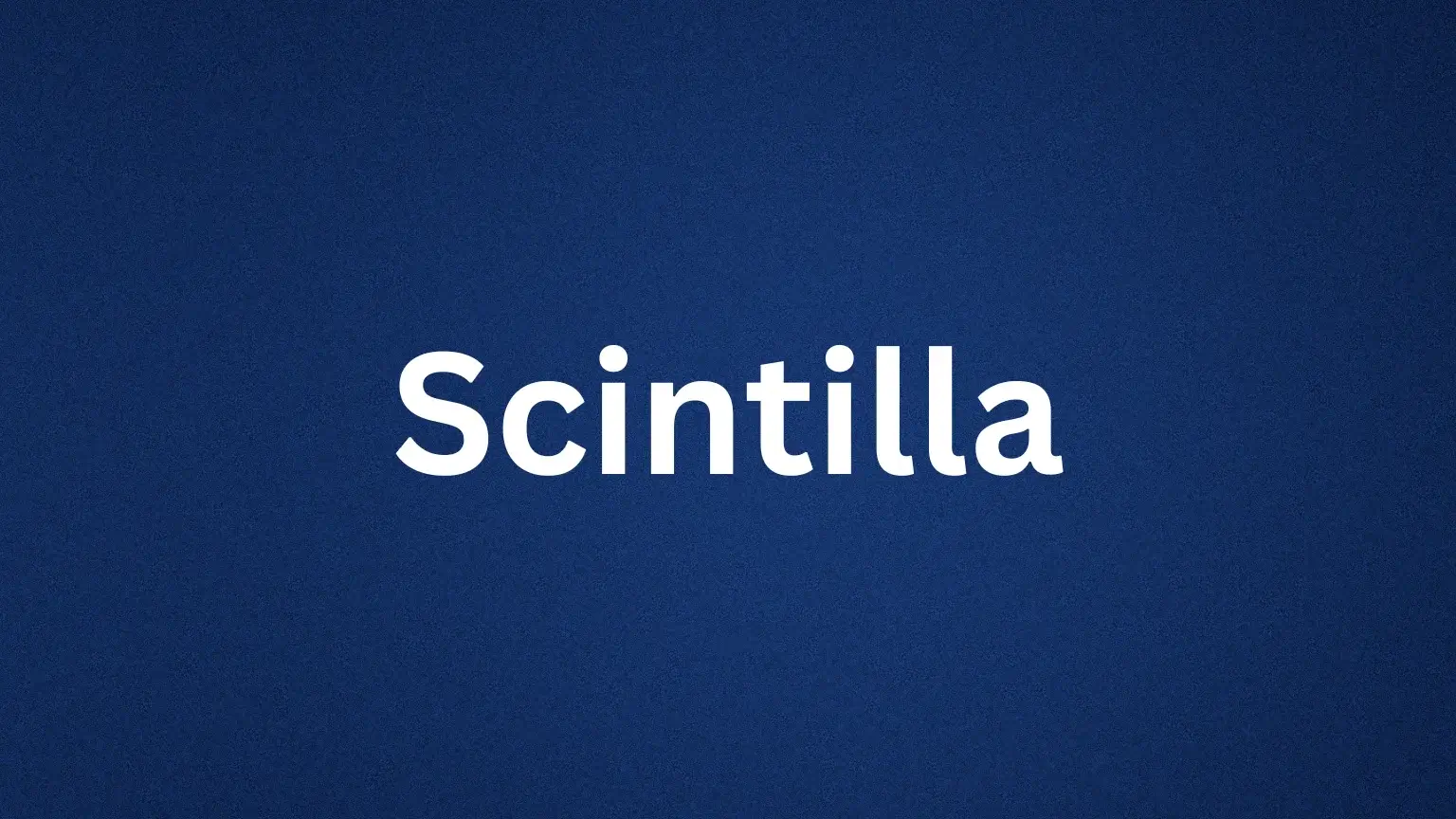 Scintilla rare English word