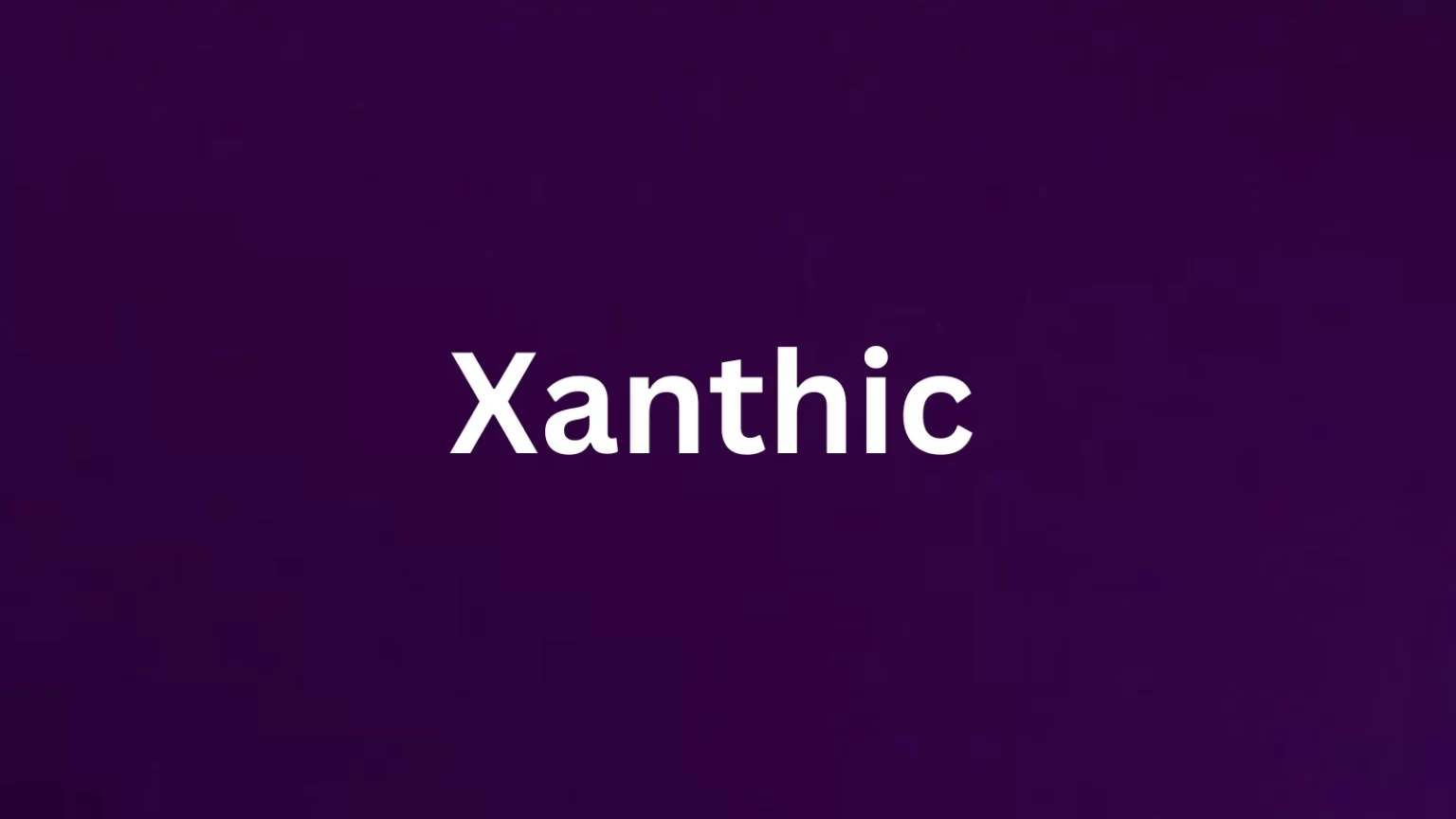 Xanthic rare English word