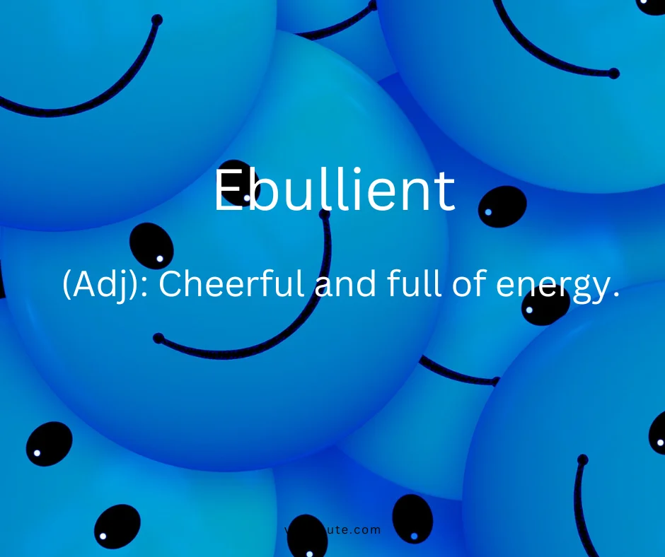 Joyful person smiling with enthusiasm