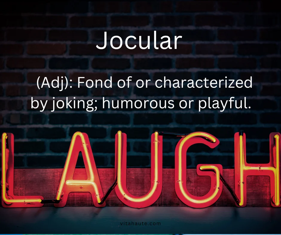 Person laughing and joking with friends