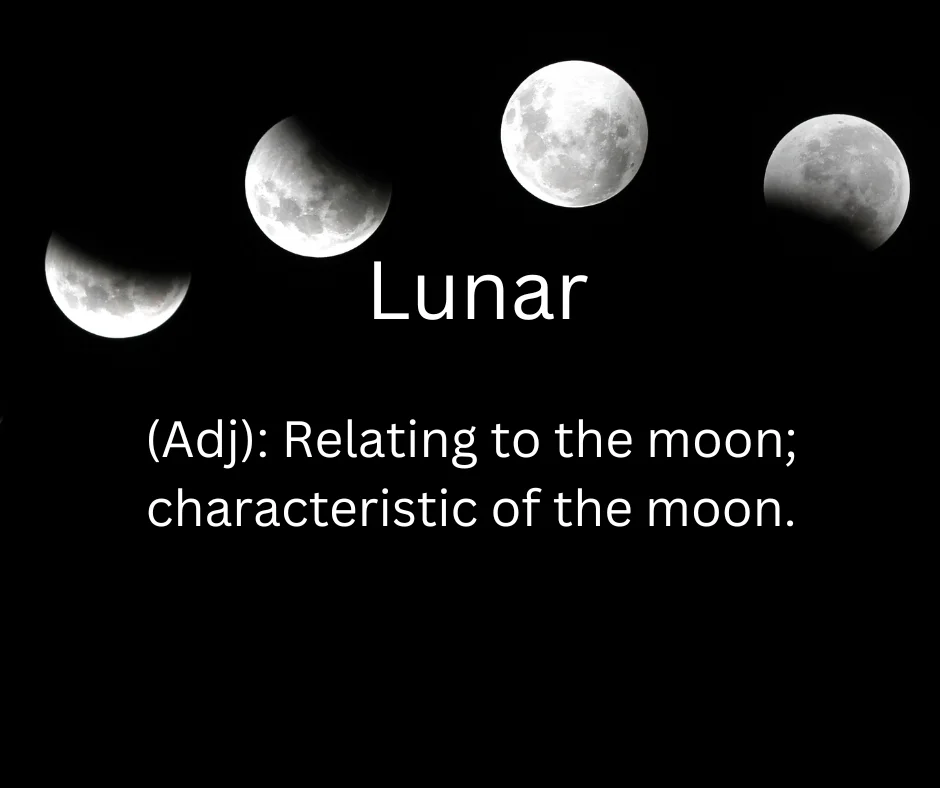 Moon shining in the night sky