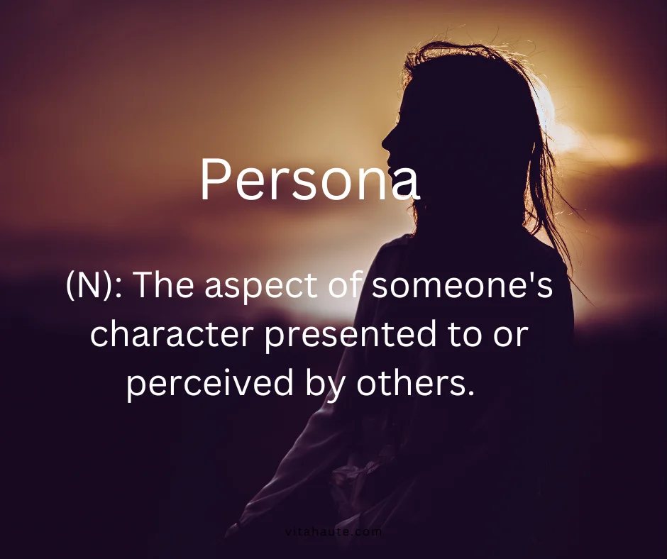 Person presenting a glamorous public image
