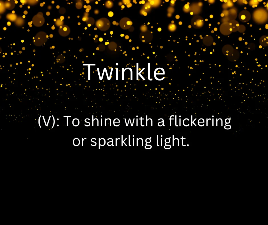 Stars twinkling in the night sky