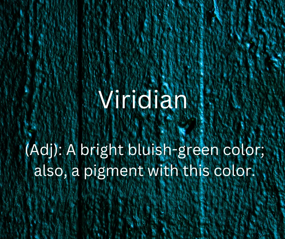 Viridian green leaves in sunlight