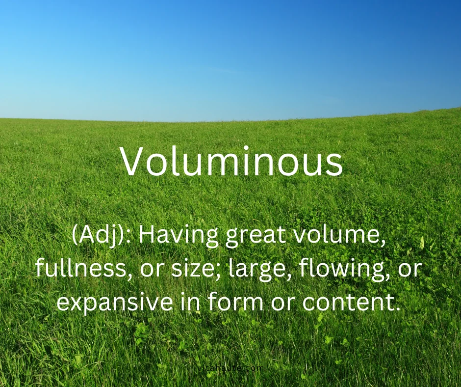 Voluminous clouds in the sky